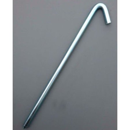 CUTSHAW INDUSTRIES 18" Zinc Plated Hook Stake, Unpainted 62518BZC